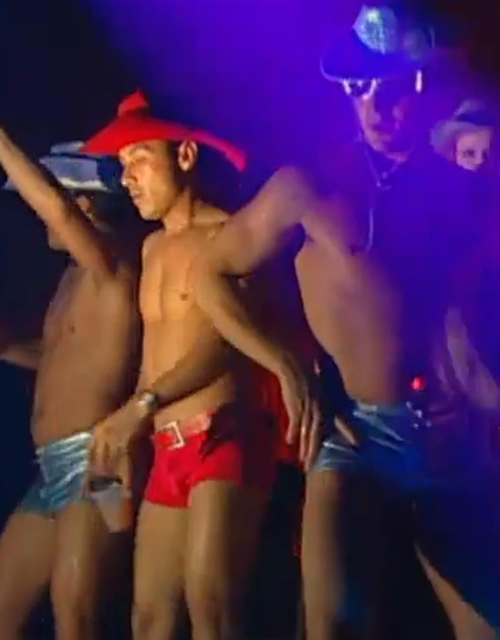 Archival footage of New Orleans Halloween parties
